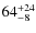 $64^{\rm +24}_{-8}$
