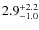 $\rm 2.9_{-1.0}^{+2.2}$