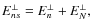 $
E^\perp_{ns} = E^\perp_{n} + E^\perp_{N},
$
