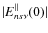 $\vert E^\Vert _{ns\nu}(0)\vert$