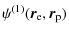 $\displaystyle \psi^{(1)}(\vec{r}_{\rm e},\vec{r}_{\rm p})$