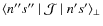 $\langle n''s''~\vert~\mathcal{J}~\vert~n's'\rangle_\perp$