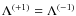 $\Lambda^{(+1)}=\Lambda^{(-1)}$