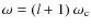 $\omega=(l+1)~\omega_{{\rm c}}$