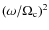 $(\omega/\Omega_{{\rm c}})^2$