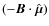 $(-\vec{B}\cdot\hat{\vec{\mu}})$