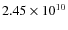 $2.45\times 10^{10}$