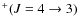 $^{+}(J=4 \rightarrow 3)$