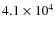 $4.1 \times 10^4$