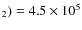 $_2) = 4.5\times
10^{5}$