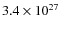 $3.4\times 10^{27}$