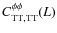 $C_{{\rm TT,TT}}^{\phi\phi}(L)$