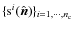 $\{{\rm s}^i(\hat{\vec n})\}_{i=1,\cdots,n_{\rm c}}$