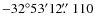 $-32^\circ53^\prime12\hbox{$.\!\!^{\prime\prime}$ }110$