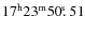 $17^{\rm h}23^{\rm m}50\hbox{$.\!\!^{\rm s}$ }51$