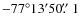 $-77^\circ13^\prime50\hbox{$.\!\!^{\prime\prime}$ }1$