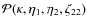 $\mathcal{P}(\kappa,\eta_1,\eta_2,\zeta_{22})$
