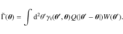 \begin{displaymath}\tilde \Gamma(\vec\theta)=\int{\rm d}^2\theta^\prime\gamma_{\...
...\vec{\theta}^\prime-\vec{\theta}\vert) W(\vec{\theta}^\prime).
\end{displaymath}