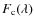 $F_{\rm c}(\lambda)$