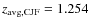 $z_{\rm avg, CJF}=1.254$