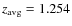 $z_{\rm avg}=1.254$