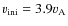 $v_{\rm ini} = 3.9 v_{\rm A}$