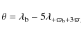 \begin{displaymath}%
\theta=\lambda_{\rm b}- 5\lambda_\sc + \varpi_{\rm b}+ 3\varpi_\sc.
\end{displaymath}