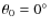 $\theta _0 = 0^\circ $