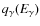 $q_{\gamma}(E_{\gamma})$