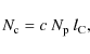 \begin{displaymath}%
N_{\rm c} = c ~ N_{\rm p} ~ l_{\rm C},
\end{displaymath}