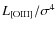 ${L_{\rm [OIII]}/\sigma ^4}$