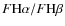 ${F{\rm H}\alpha / F{\rm H}\beta}$