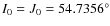 $I_0=J_0=54.7356^\circ$
