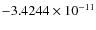 $-3.4244\times 10^{-11}$