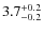 $3.7_{\rm -0.2}^{+0.2}$