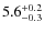 $5.6^{+0.2}_{\rm -0.3}$