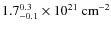 $1.7^{0.3}_{-0.1}\times10^{21}~{\rm cm}^{-2}$