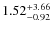 $1.52^{+3.66}_{\rm -0.92}$