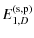 $\displaystyle E_{1,D}^{\rm (s,p)}$