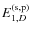 $E_{1,D}^{\rm (s,p)}$