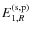 $E_{1,R}^{\rm (s,p)}$