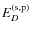 $E_{D}^{\rm (s,p)}$