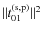 $\Vert t_{01}^{\rm (s,p)}\Vert^{2}$