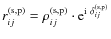 $r_{ij}^{\rm (s,p)} = \rho_{ij}^{\rm (s,p)} \cdot {\rm e}^{{\rm i}\ \delta_{ij}^{\rm (s,p)}}$