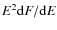 $E^2 {\rm d}F/{\rm d}E$