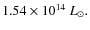 $1.54 \times 10^{14} ~L_{\odot}.$