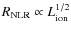 $R_{\rm NLR} \propto L_{\rm ion}^{1/2}$
