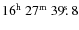 $\rm 16^h~27^m~39\hbox{$.\!\!^{\rm s}$ }8$