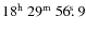 $\rm 18^h~29^m~56\hbox{$.\!\!^{\rm s}$ }9$