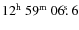 $\rm 12^h~59^m~06\hbox{$.\!\!^{\rm s}$ }6$